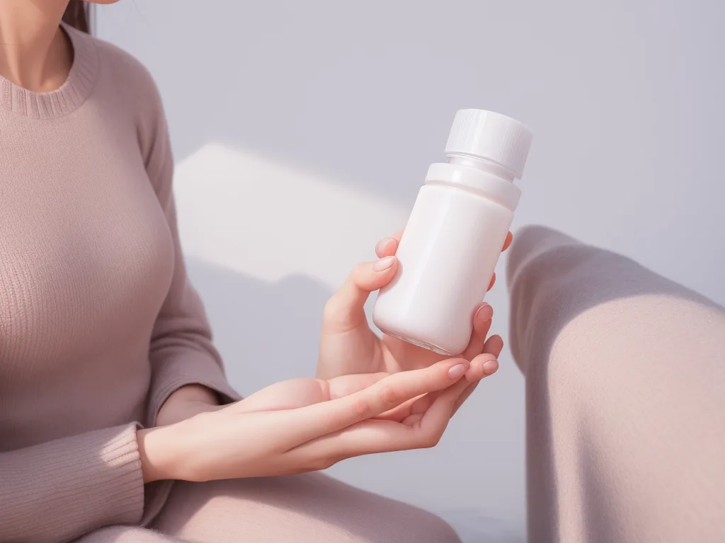 Person holding a Devils Lips dropper bottle as part of a wellness routine